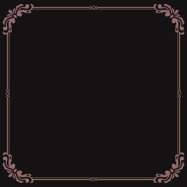 Davetiye kapağı için soyut klasik çerçeve arkaplanı