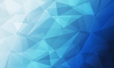 soyut mavi gradyan düşük poli üçgen motifli modern arkaplan