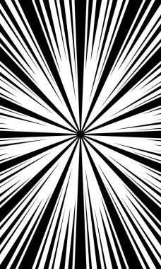 Siyah ve beyaz arkaplan soyut yarıçap çizgileri hızı