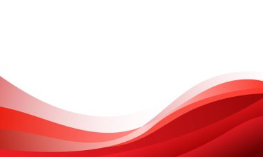 Soyut dalgalı kırmızı gradyan çizgileri iş arkaplanı