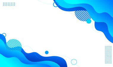 Soyut dalgalı mavi gradyan akışkan modern iş geçmişi