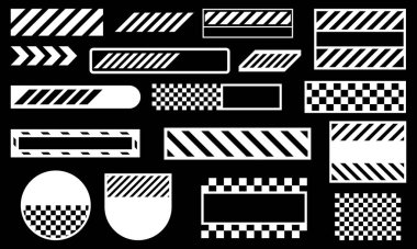 Soyut siber punk teknolojisi tarzı sokak kıyafetleri koleksiyonu