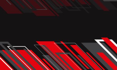 Modern racing background red and black geometric lines