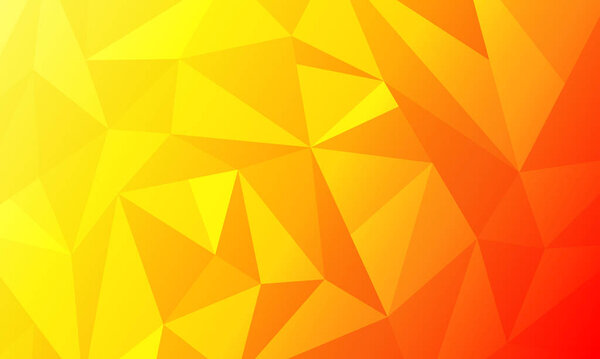 Orange gradient low poly geometric pattern abstract background