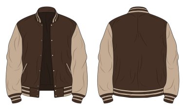 Okul takımı için ön ve arka manzara