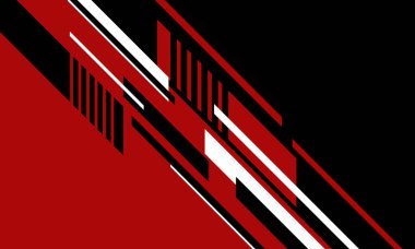 Kırmızı ve siyah köşegen çizgilerin modern arkaplanı