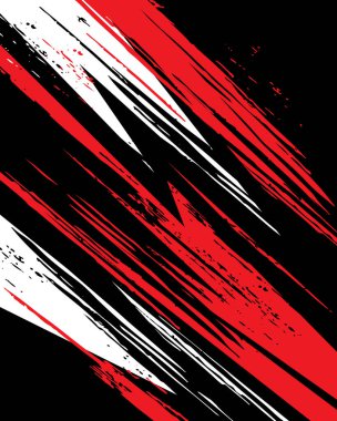 Süblimleşme forması için soyut kırmızı ve siyah grunge fırça darbesi arka planı