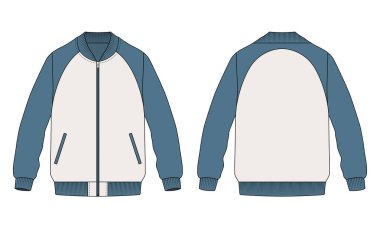 Raglan kollu bombacı ceketi modeli.