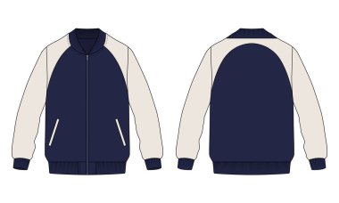 Takım ceketi ön ve arka görünüm modelleri.