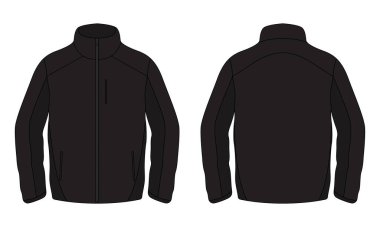 Siyah erkek bombacı ceketi modeli.