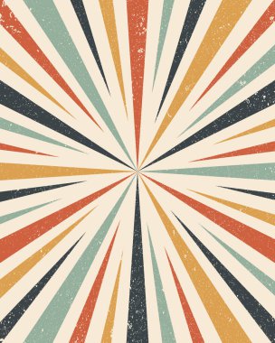 Soyut retro radyal satır arkaplanı