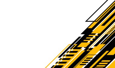 Sarı ve siyah köşegen çizgileri olan soyut geometrik arkaplan