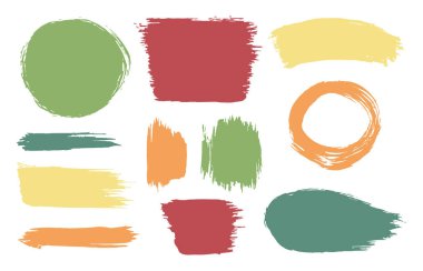 Fırça darbesi 4, vektör illüstrasyonu