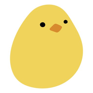 Beyaz arka planda 25 sevimli piliç, vektör illüstrasyonu