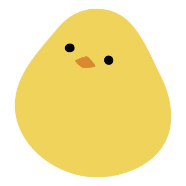 Beyaz arka planda 20 sevimli piliç, vektör illüstrasyonu