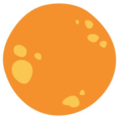 Beyaz arkaplandaki tek sevimli uzaylı, vektör illüstrasyonu.