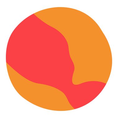 Beyaz arkaplandaki tek sevimli uzaylı, vektör illüstrasyonu.