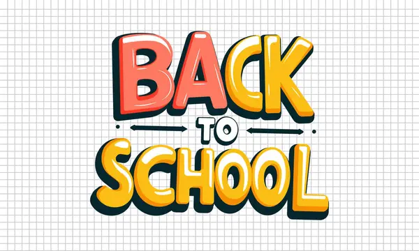 Okulun arka planına geri döndüm. Vektör illüstrasyonu