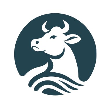 inek minimistik düz logo tasarımı