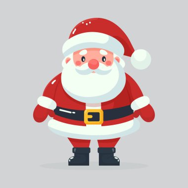 Şirin Noel Baba izole edilmiş daire tasarımı