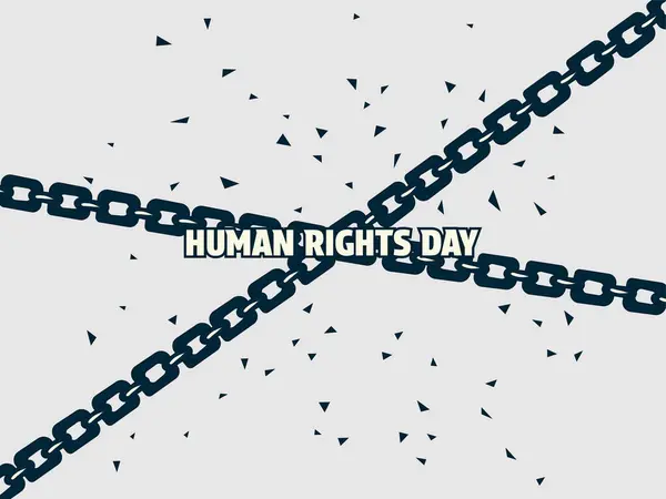 İnsan hakları günü minimalist poster tasarımı