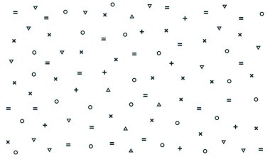 matematik arkaplan düz vektör çizimi.