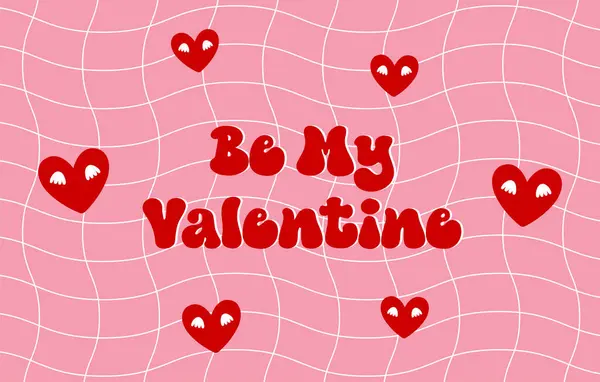 Sevgililer Günü metin dizaynı düz vektör çizimim ol.