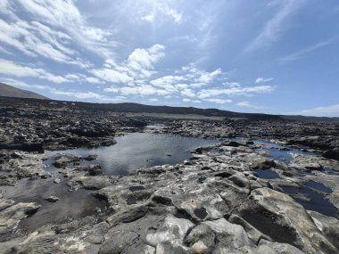 Lav manzarası İspanya adası