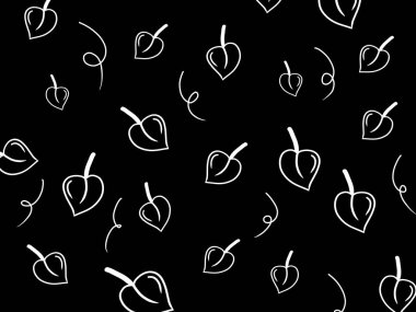 Siyah arkaplana pürüzsüz desenli el çizer