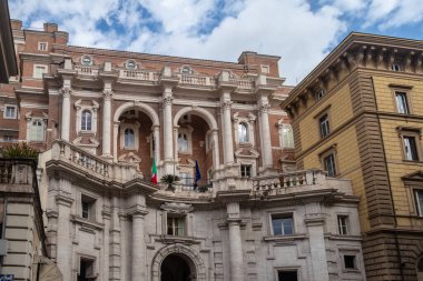 Roma, İtalya, della Pilotta: Palazzo INAIL (Armando Brasini 1934).