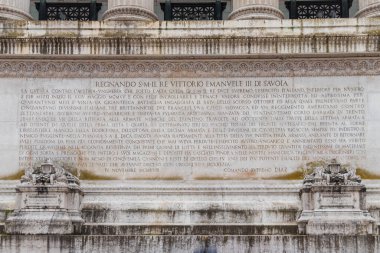 Rome, Italy, the National Monument to Vittorio Emanuele II or Mole del Vittoriano, also called Altare della Patria. clipart