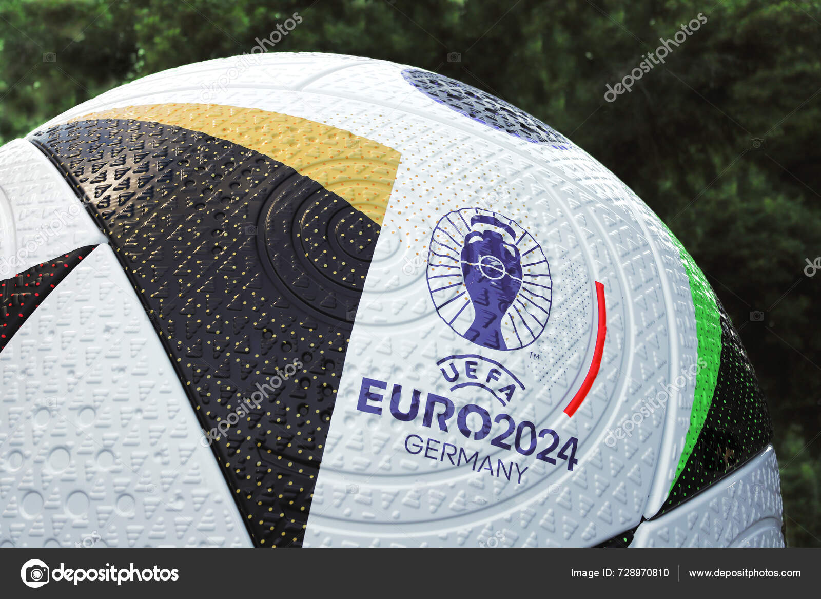 München Duitsland Juni 2024 Uefa Euro 2024 Reuzenbal Het Olympisch