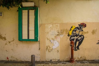 Duvar grafiti sanat kasabası