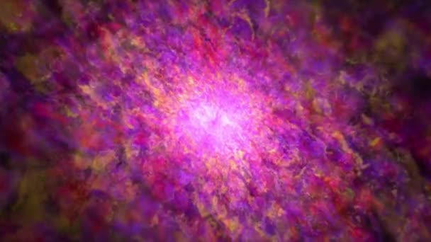 Lichtanimation Entspannend Und Meditativ Abstrakter Traumhafter Weltraum Hintergrund Rot — Stockvideo