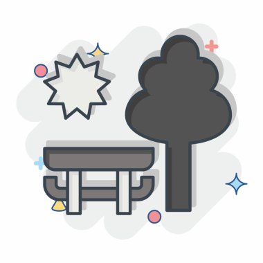 Icon Park. related to Photos and Illustrations symbol. comic style. simple design illustration clipart