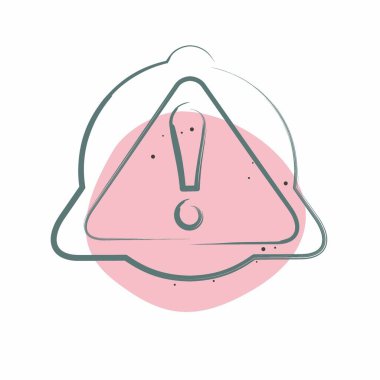 Simge sembolleri. Fotoğraflar ve İllüstrasyon sembolüyle ilgili. Renkli Leke Biçimi. Basit tasarım çizimi