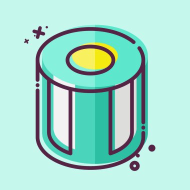 Simge Nesnesi. Fotoğraflar ve İllüstrasyon sembolüyle ilgili. MBE tarzı. Basit tasarım çizimi