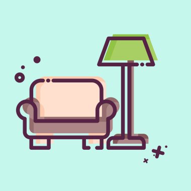 Simge İçleri. Fotoğraflar ve İllüstrasyon sembolüyle ilgili. MBE tarzı. Basit tasarım çizimi