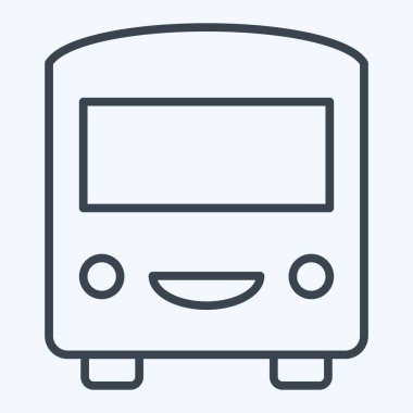 Simge Taşımacılığı. Fotoğraflar ve İllüstrasyon sembolüyle ilgili. Sıra tarzı. Basit tasarım çizimi