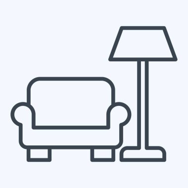 Simge İçleri. Fotoğraflar ve İllüstrasyon sembolüyle ilgili. Sıra tarzı. Basit tasarım çizimi