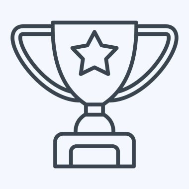 Simge ödülü. Çevrimiçi Oyun sembolüyle ilgili. Sıra tarzı. Basit tasarım çizimi