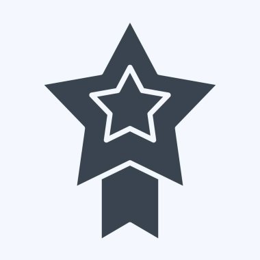 Simge Başarı. Çevrimiçi Oyun sembolüyle ilgili. Kabartma tarzı. Basit tasarım çizimi