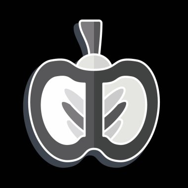 Icon Pumpkin. related to Healthy Food symbol. glossy style. simple design illustration clipart