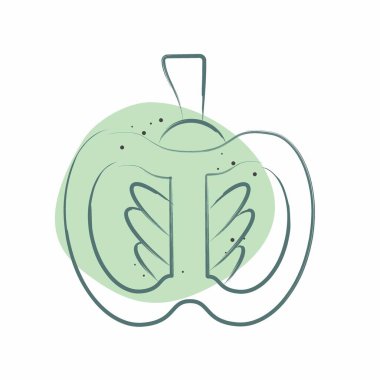 Icon Pumpkin. related to Healthy Food symbol. Color Spot Style. simple design illustration clipart
