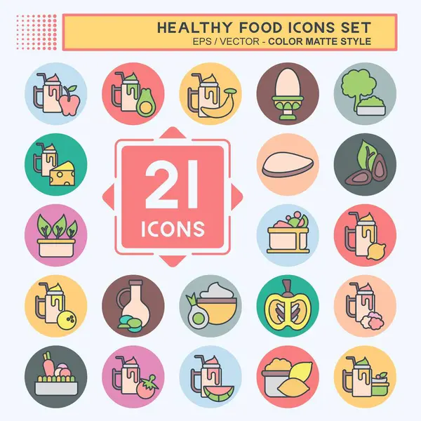 Simge Sağlıklı Yemek. Meyve sembolüyle ilgili. renk arkadaşı stili. Basit tasarım çizimi