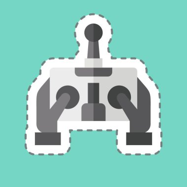 Çıkartma hattı kontrolü kesti. Drone sembolüyle ilgili. Basit tasarım çizimi