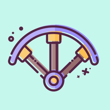 Simge Pervane Muhafızları. Drone sembolüyle ilgili. MBE tarzı. Basit tasarım çizimi