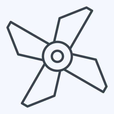 Icon Drone Blades. Drone sembolüyle ilgili. Sıra tarzı. Basit tasarım çizimi