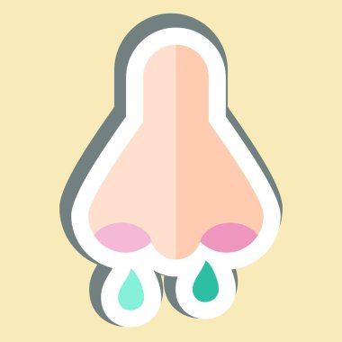 Çıkartma Gergedanı. Tıbbi Uzmanlık Sembolü ile ilgili. Basit tasarım çizimi