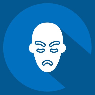 Simgesel Estetik Cerrahi. Tıbbi Uzmanlık Sembolü ile ilgili. Uzun gölge tarzı. Basit tasarım çizimi